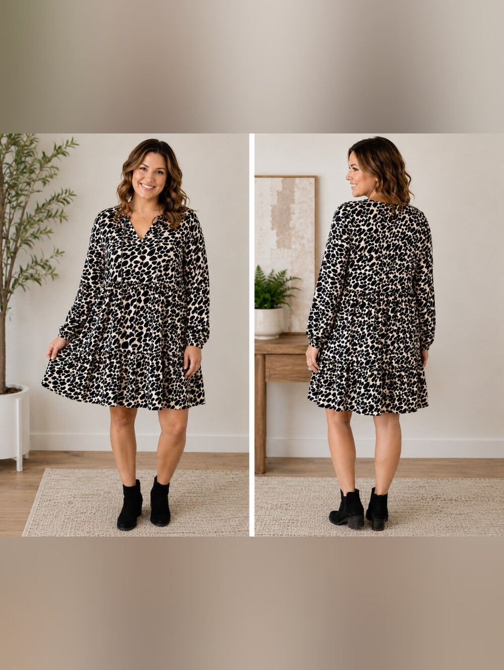 LOFT Animal Print Dress